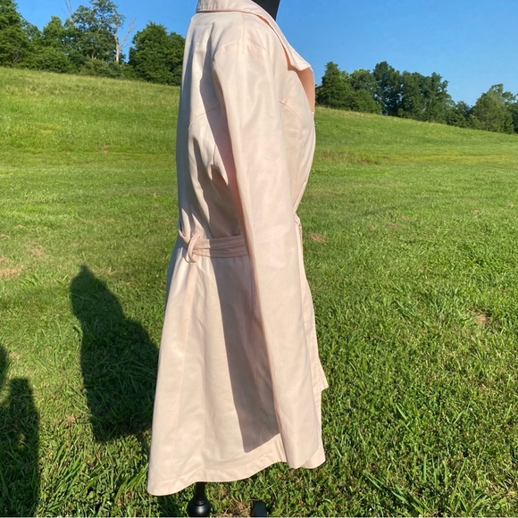 RARE Betsey Johnson Flared Skirted Trench Coat Y2K VTG Size L - Picture 4 of 14